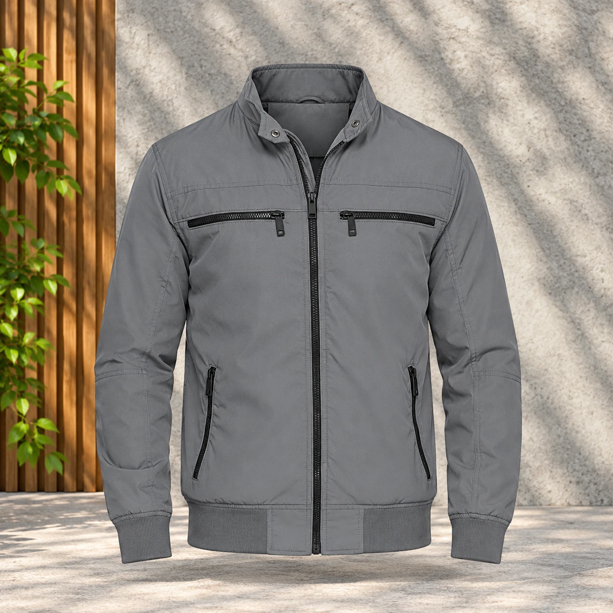 SKN-006 Gray City Rider Jacket