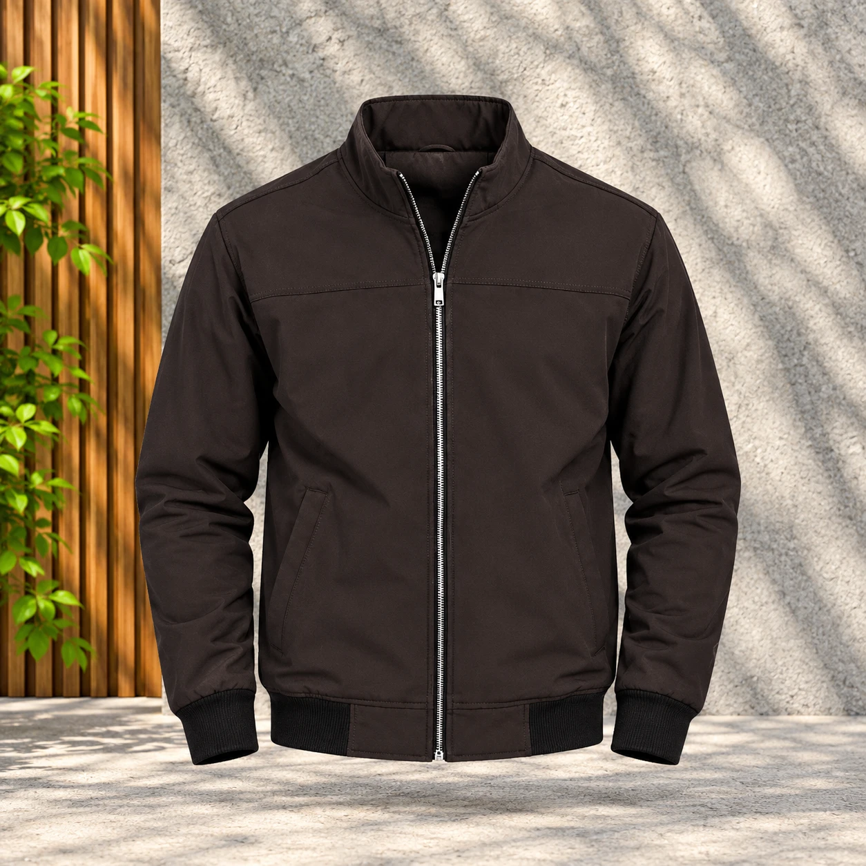 BH-480 Dark Coffee Premium Zip-Up Jacket