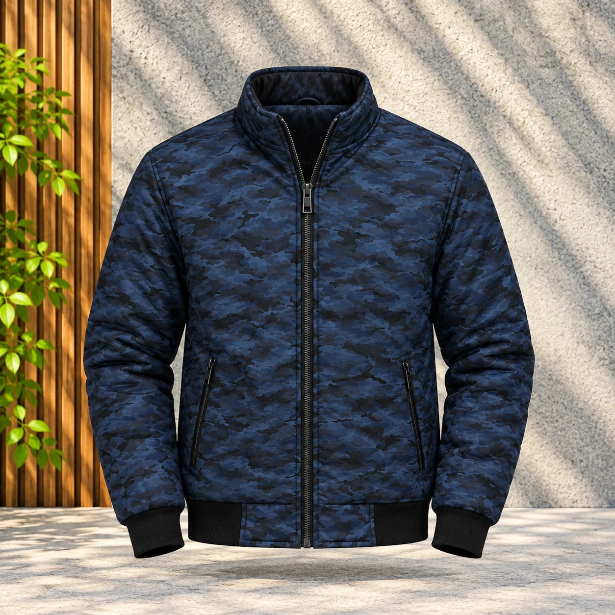 Urban Camo Bomber Jacket | Premium Winter Outerwear | KM-510