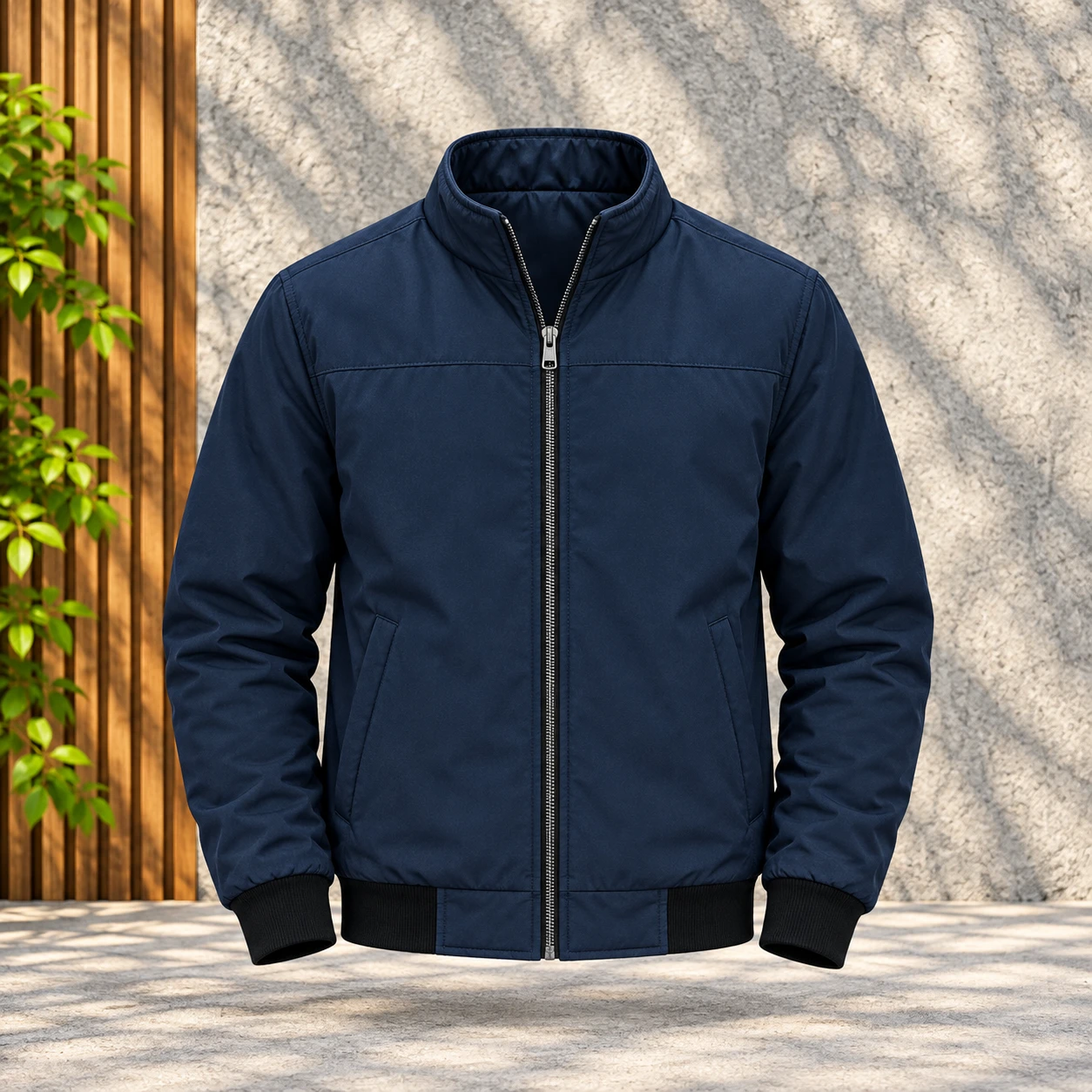 SKN-82 Midnight Blue High-Neck Jacket