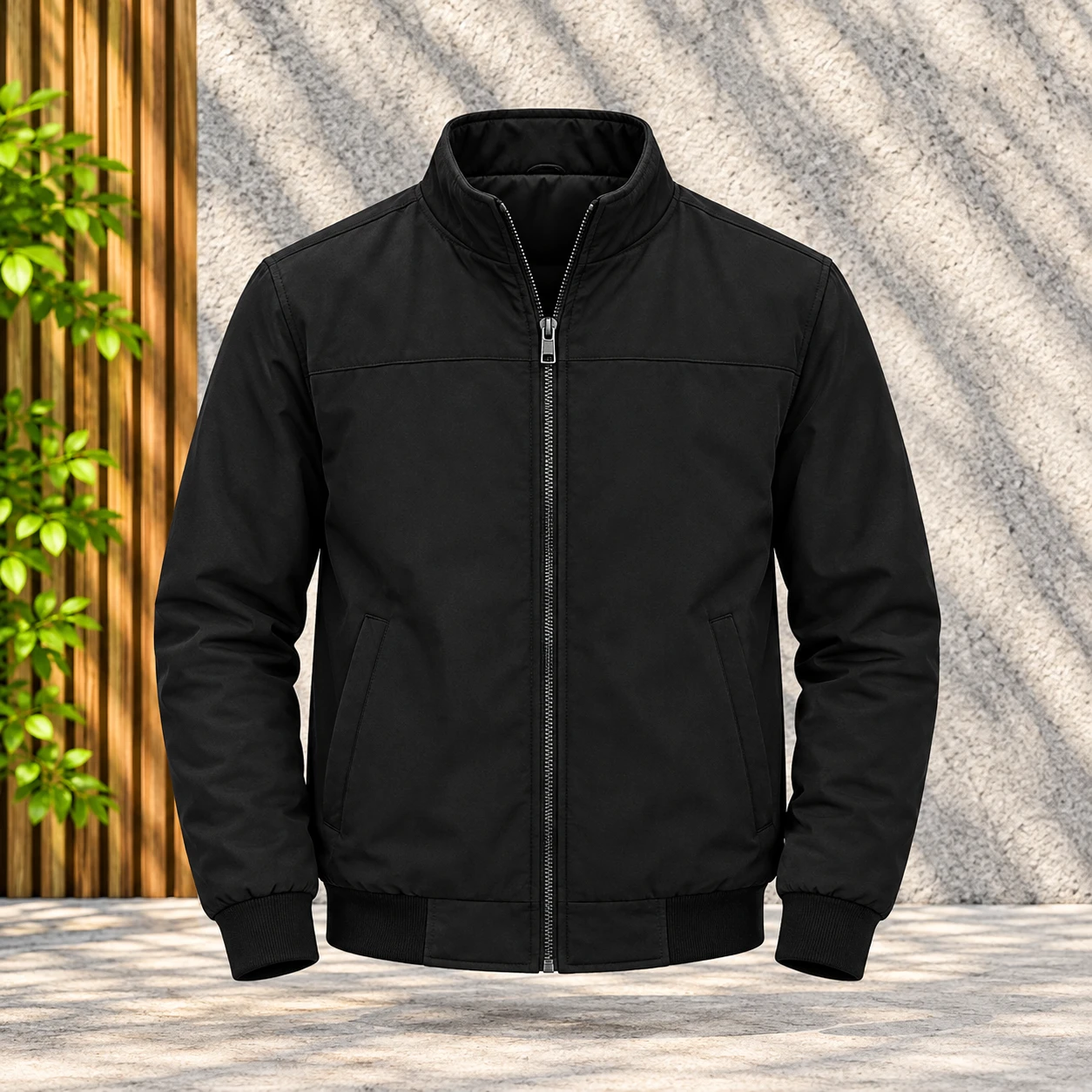 SKN-77 Black High-Neck Jacket